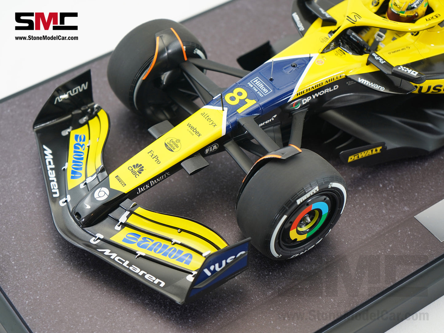 McLaren F1 MCL38 #81 Oscar Piastri 2nd Monaco GP 2024 Special Livery 1:12 MINICHAMPS