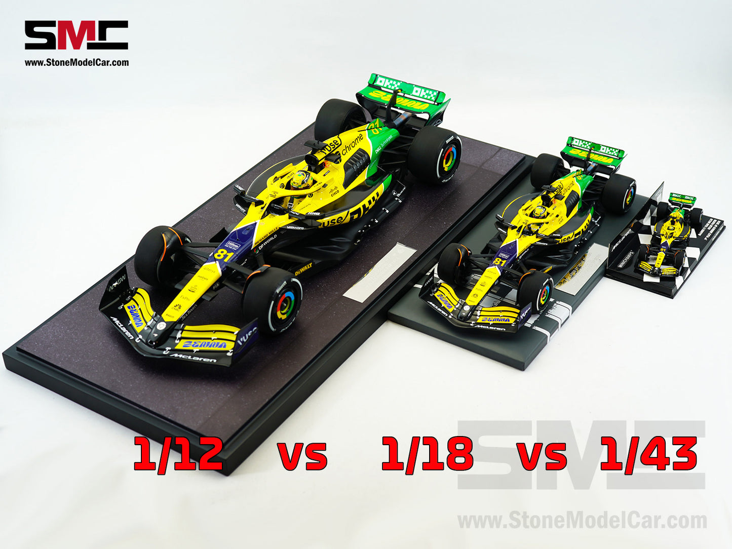 McLaren F1 MCL38 #81 Oscar Piastri 2nd Monaco GP 2024 Special Livery 1:12 MINICHAMPS