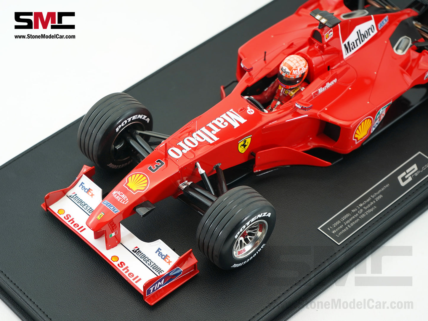 Ferrari F1 F1-2000 #3 Michael Schumacher Japan GP 2000 World Champion 1:12 GP REPLICAS GP1227CWD w Decal