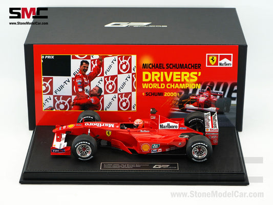 Ferrari F1 F1-2000 #3 Michael Schumacher Japan GP 2000 World Champion 1:18 GP REPLICAS with Driver & Decal