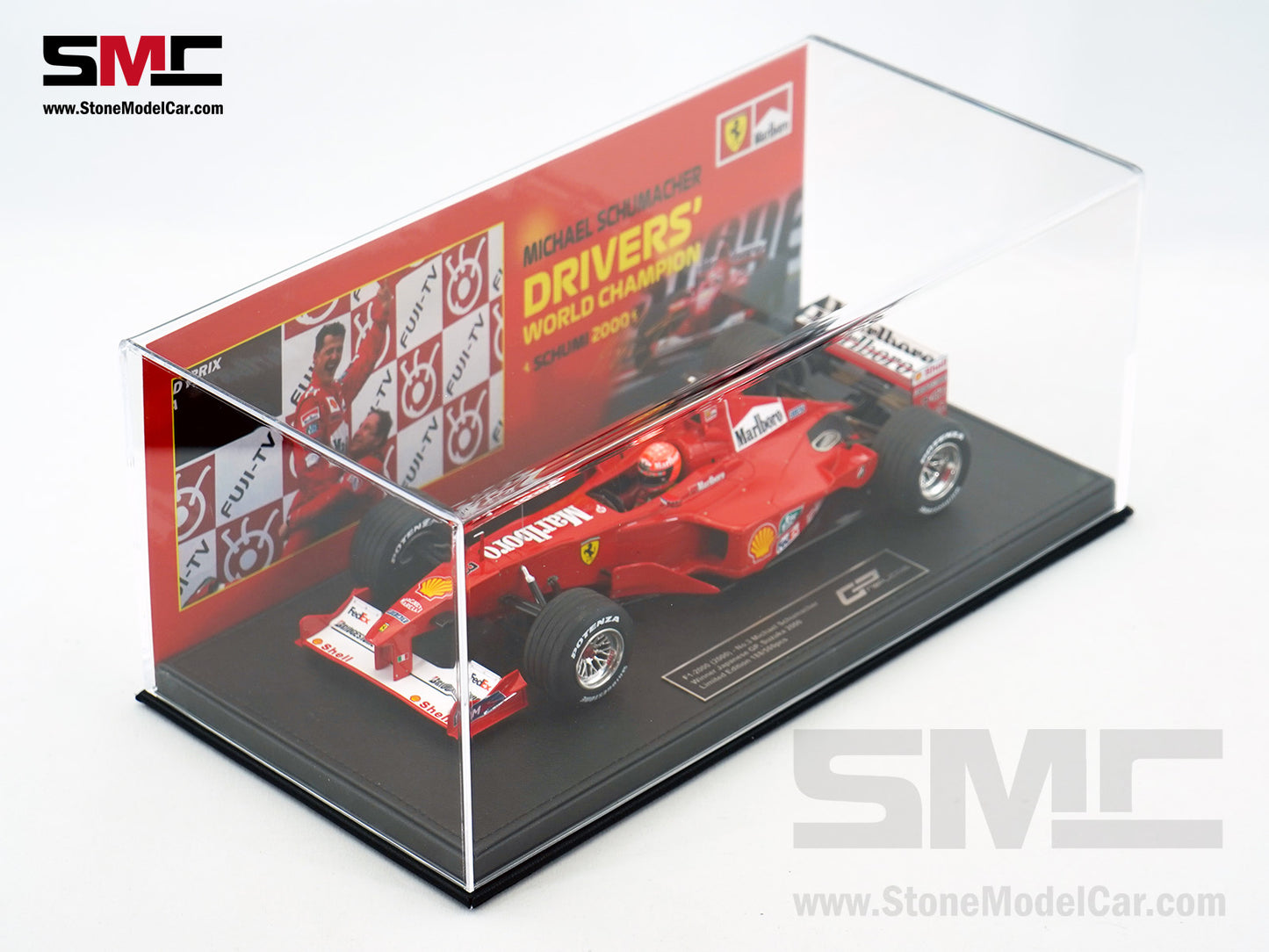 Ferrari F1 F1-2000 #3 Michael Schumacher Japan GP 2000 World Champion 1:18 GP REPLICAS with Driver & Decal