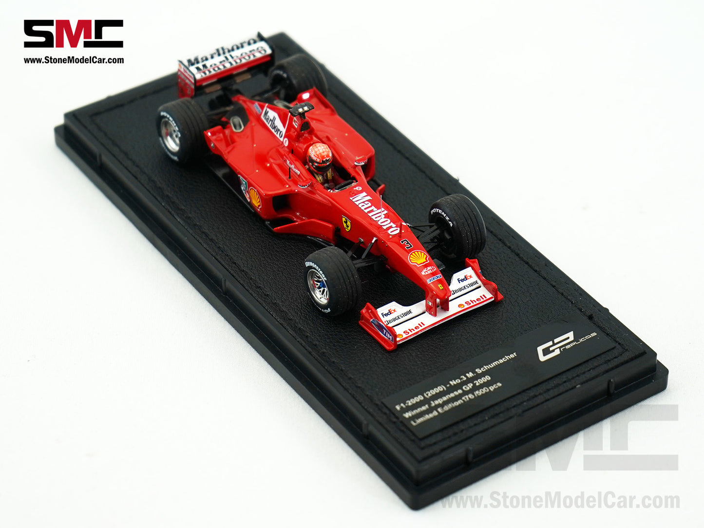 Ferrari F1 F1-2000 #3 Michael Schumacher Japan GP 2000 World Champion 1:43 GP REPLICAS with Driver & Decal