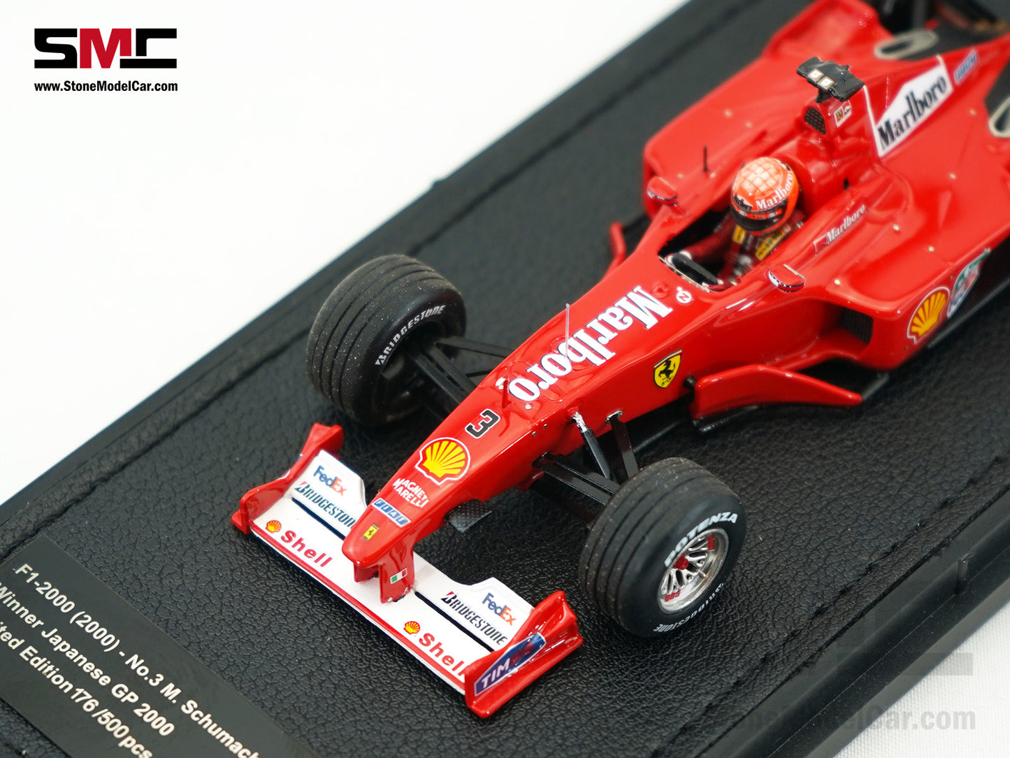 Ferrari F1 F1-2000 #3 Michael Schumacher Japan GP 2000 World Champion 1:43 GP REPLICAS with Driver & Decal