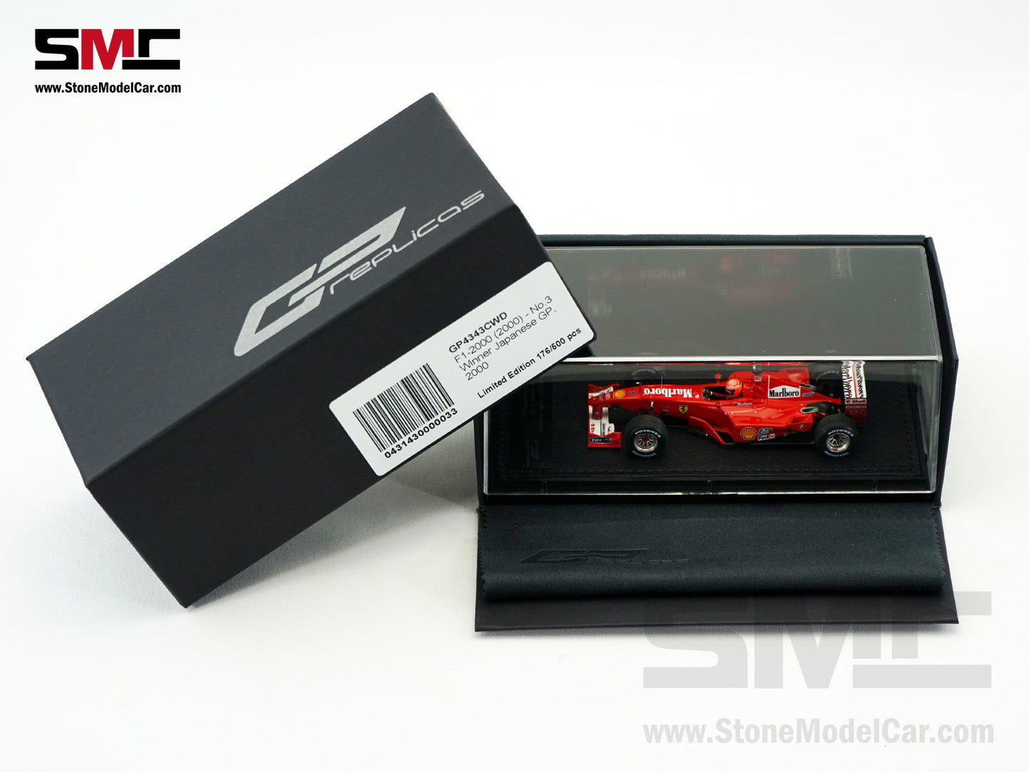 Ferrari F1 F1-2000 #3 Michael Schumacher Japan GP 2000 World Champion 1:43 GP REPLICAS with Driver & Decal