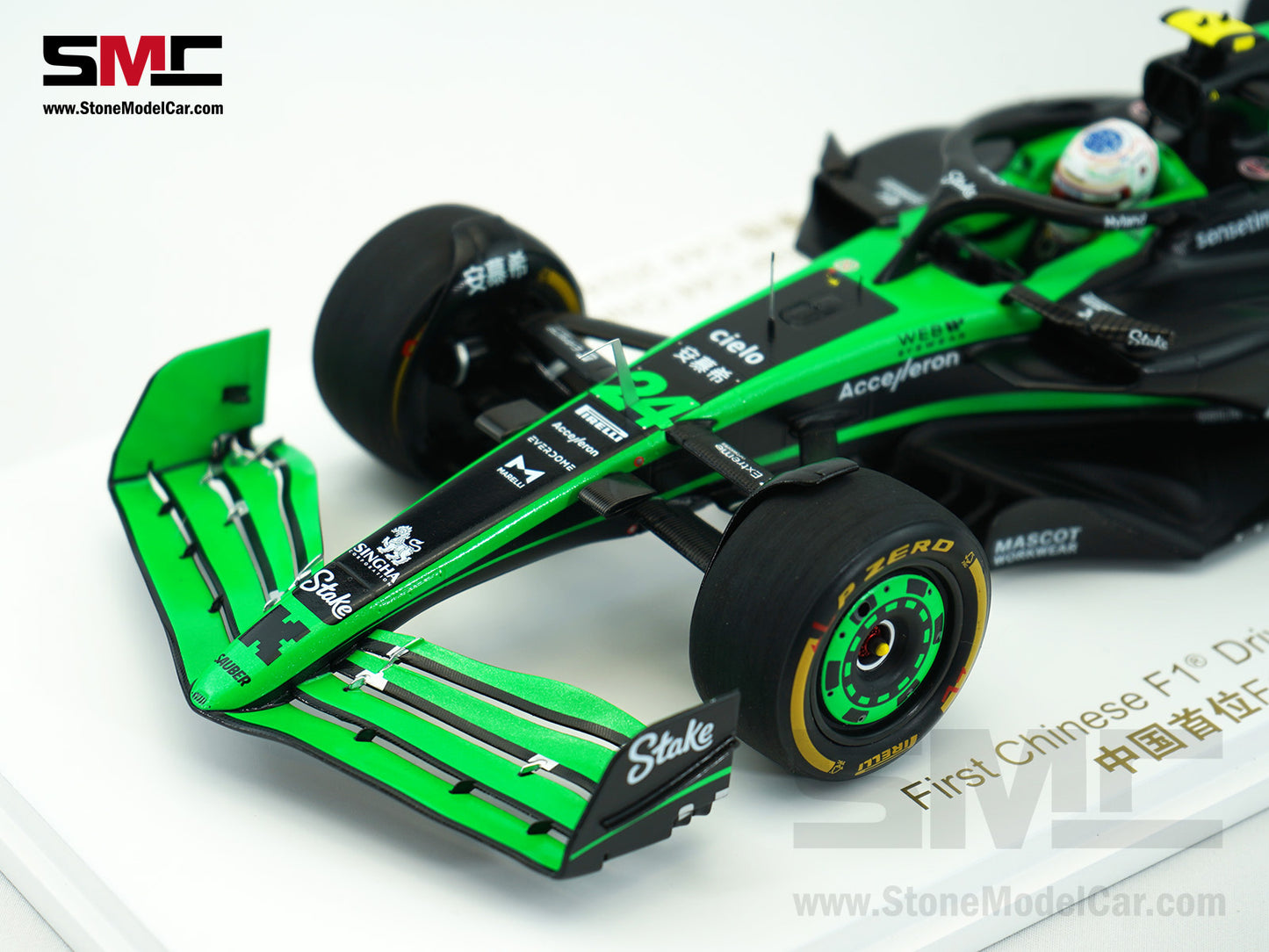 Stake F1 KICK Sauber C44 #24 Zhou Guanyu Chinese GP Home Race 2024 Spark 1:18 Special