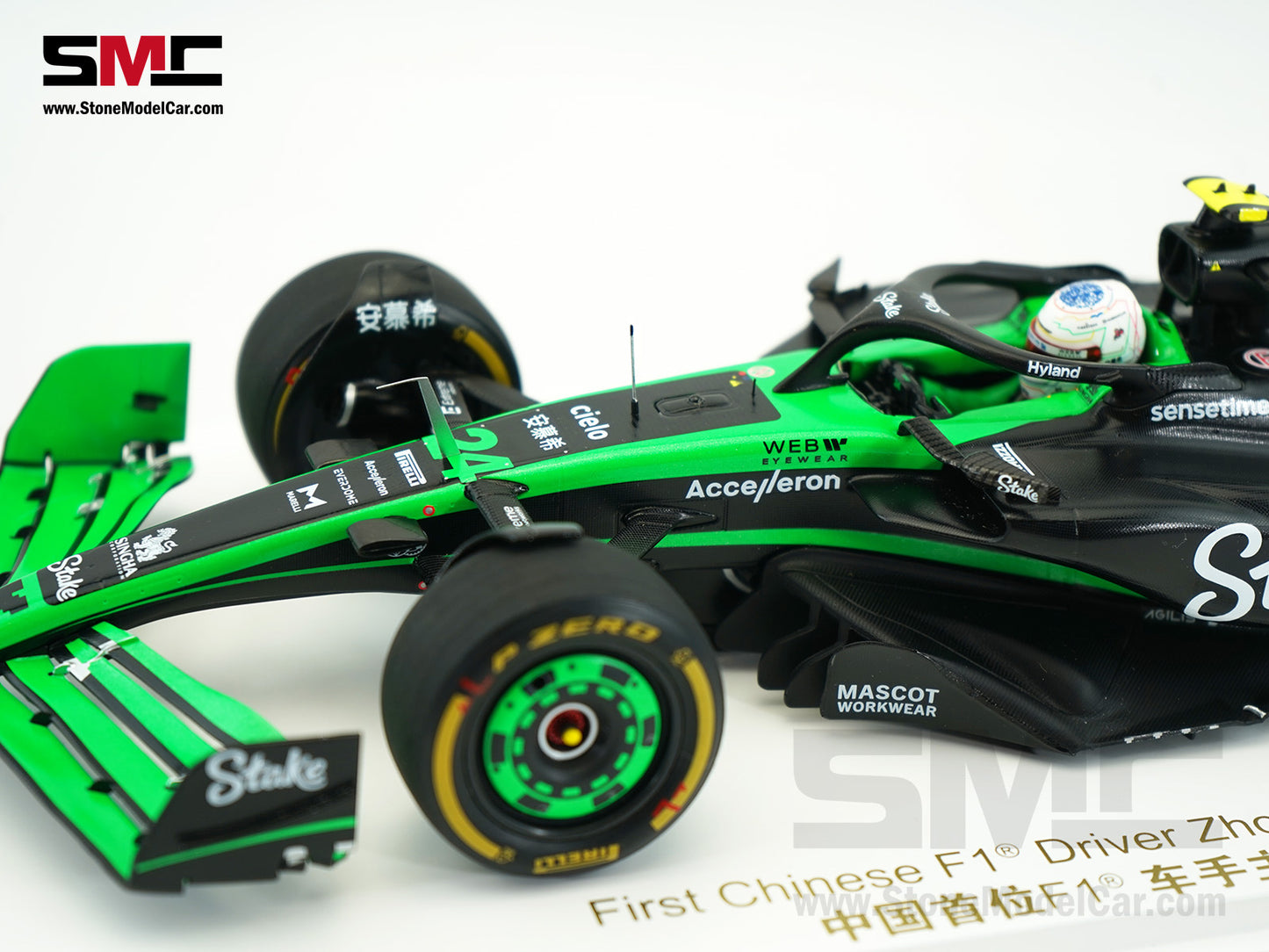 Stake F1 KICK Sauber C44 #24 Zhou Guanyu Chinese GP Home Race 2024 Spark 1:18 Special