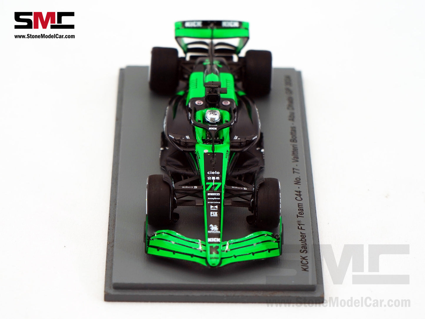 Stake F1 KICK C44 #77 Valtteri Bottas Abu Dhabi GP 2024 Last Race with Sauber Spark 1:43 S9549