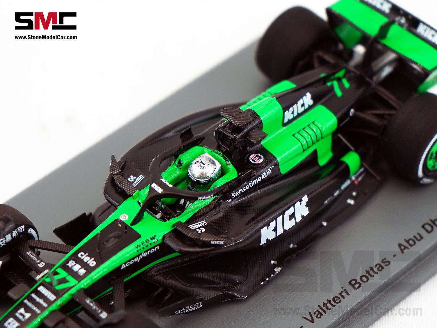 Stake F1 KICK C44 #77 Valtteri Bottas Abu Dhabi GP 2024 Last Race with Sauber Spark 1:43 S9549