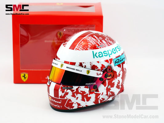 Ferrari F1 SF-21 #16 Charles Leclerc Abu Dhabi GP 2021 BELL 1:2 Helmet LE 350