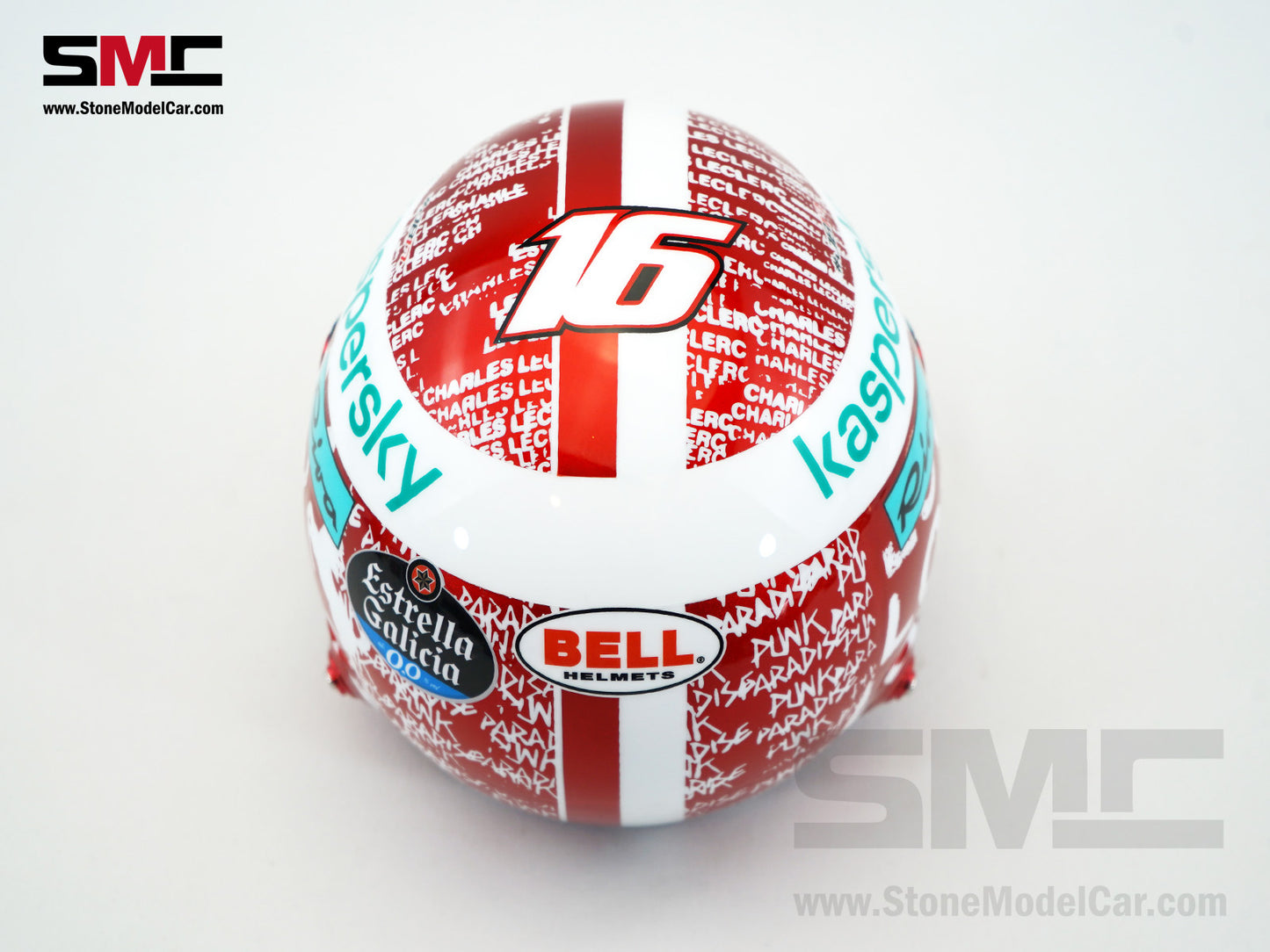Ferrari F1 SF-21 #16 Charles Leclerc Abu Dhabi GP 2021 BELL 1:2 Helmet LE 350