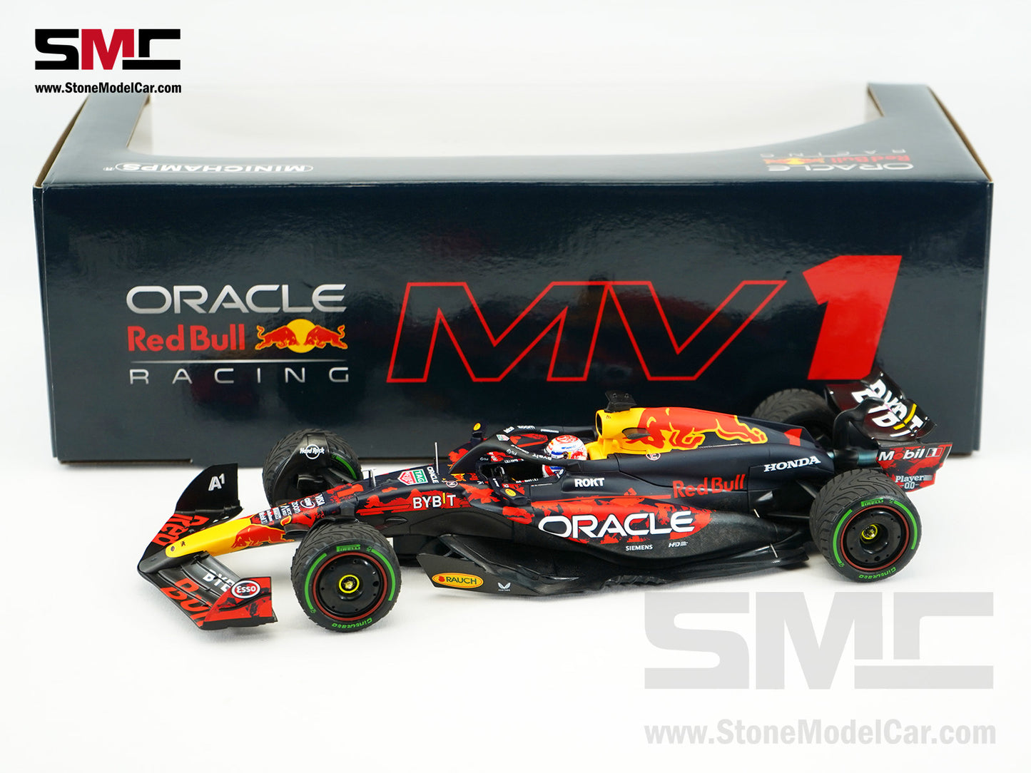 Red Bull F1 RB20 #1 Max Verstappen British GP Special Livery 2024 World Champion 1:18 MINICHAMPS