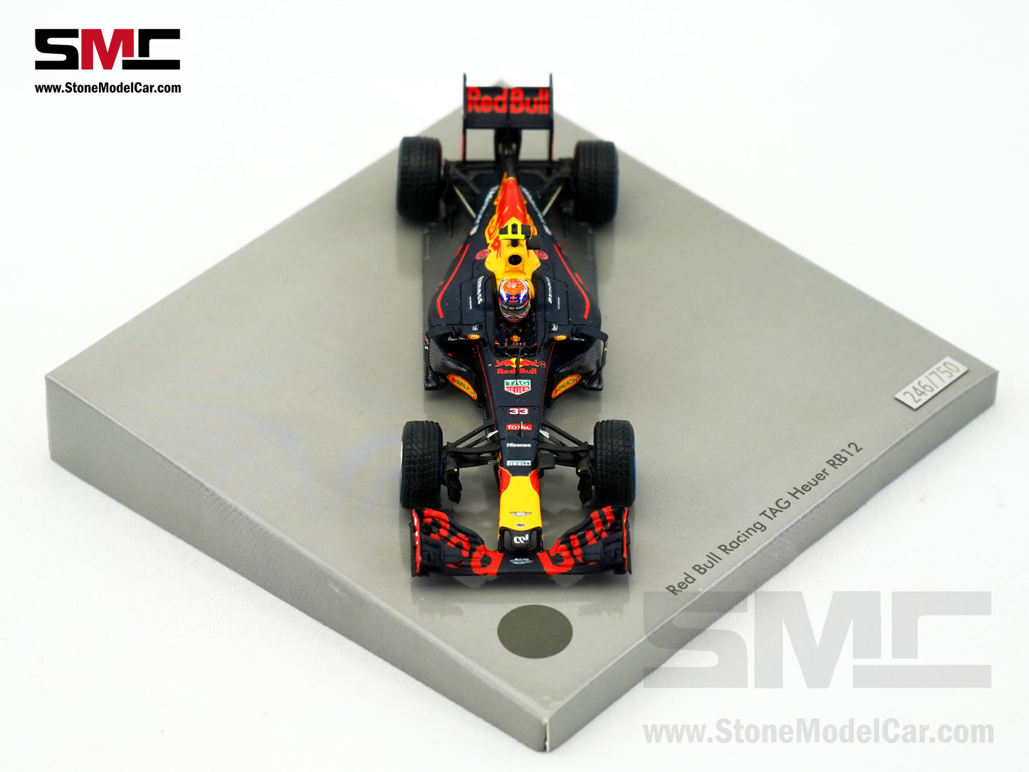 Red Bull F1 RB12 #33 Max Verstappen Brazil GP 3rd Place Podium 2016 1:43 Spark Special Edition