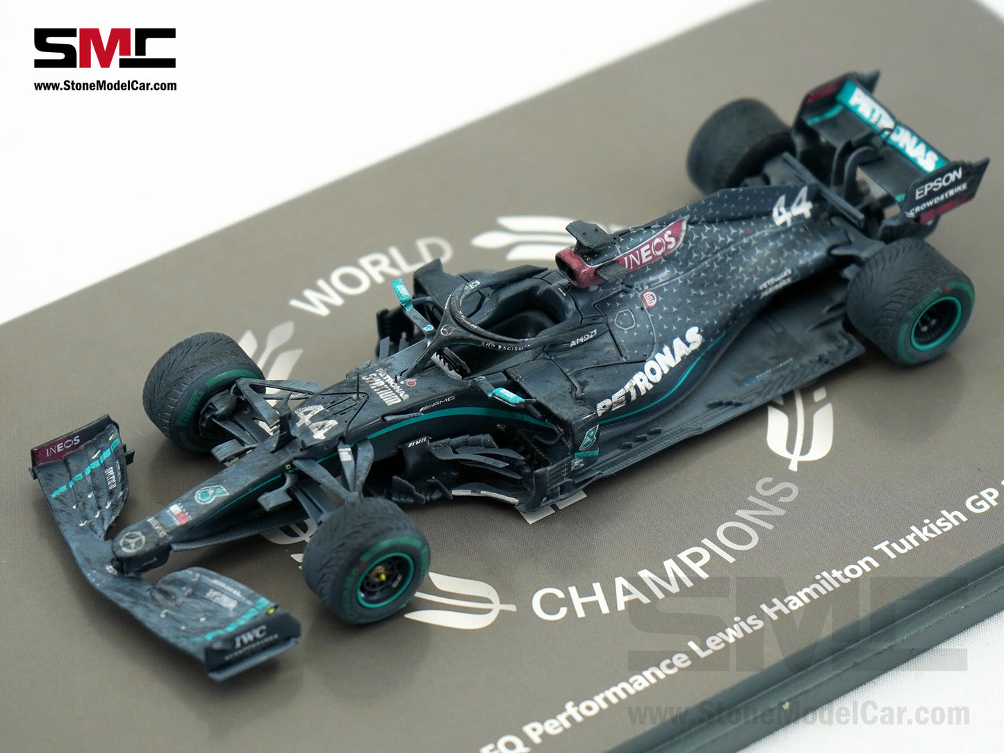 Mercedes F1 W11 #44 Lewis Hamilton Turkey GP 2020 7x World Champion 1:43 Spark Figure Special Edition