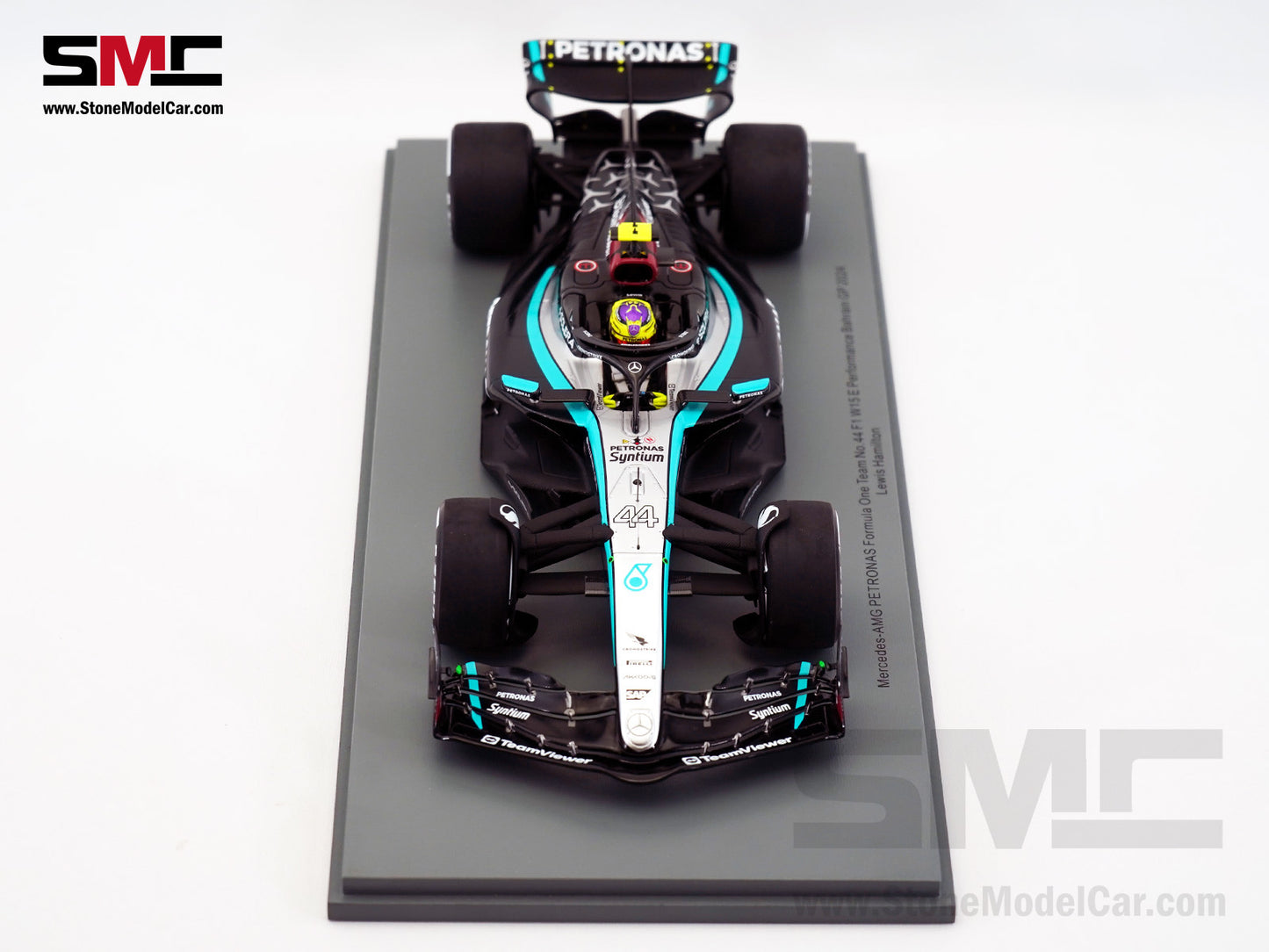 Mercedes F1 W15 #44 7x World Champion Lewis Hamilton Bahrain GP 2024 1st Race Spark 1:18 18S976