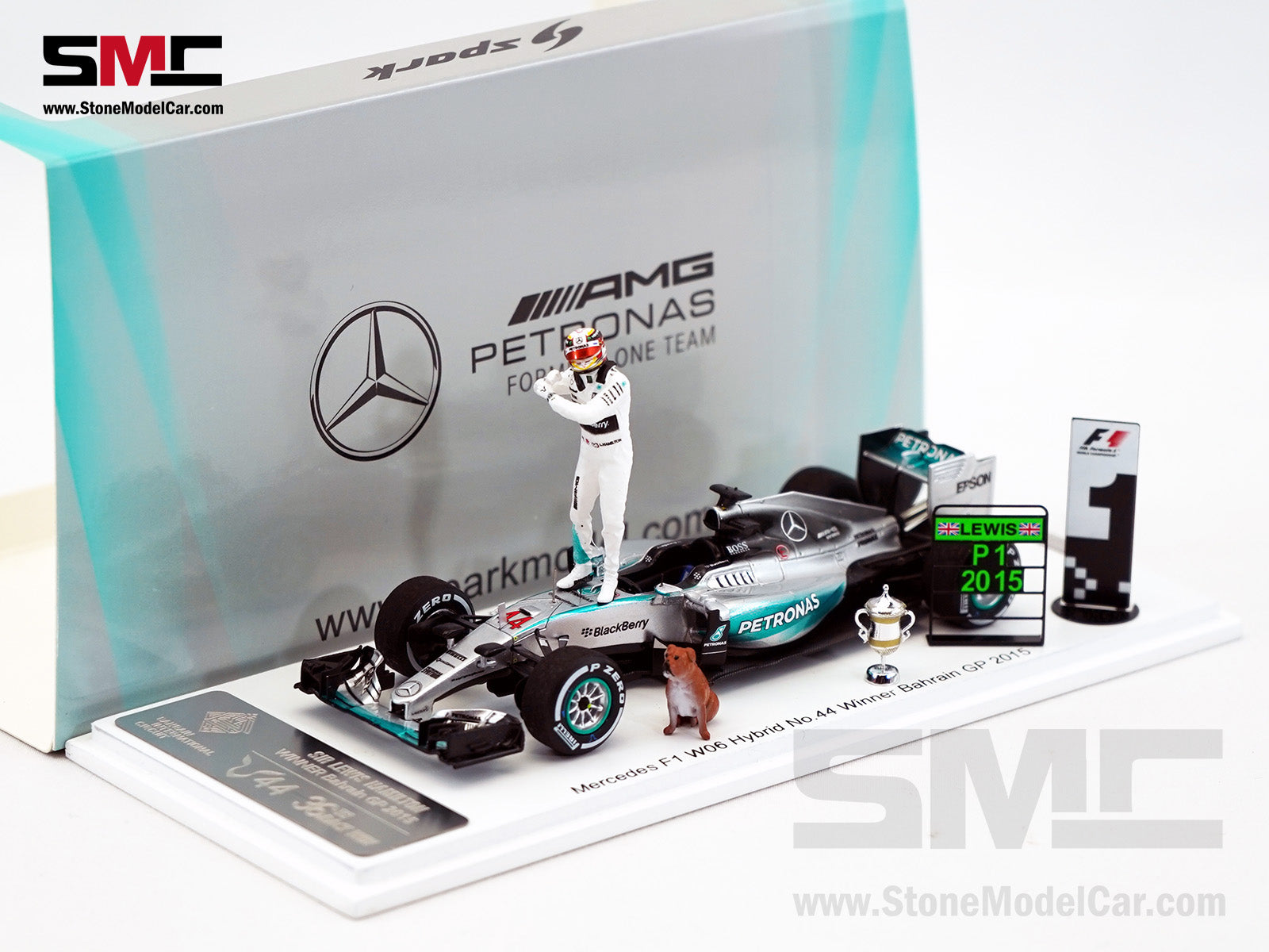 Mercedes F1 W06 #44 Lewis Hamilton Bahrain GP 2015 3x World