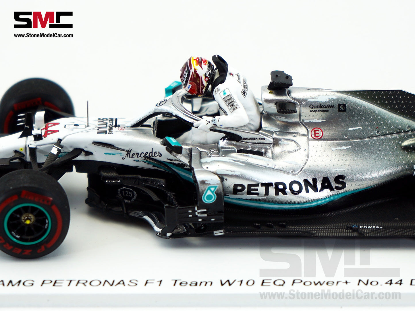 Mercedes F1 W10 #44 Lewis Hamilton German GP Pole Position 2019 6x World Champion 1:43 Spark