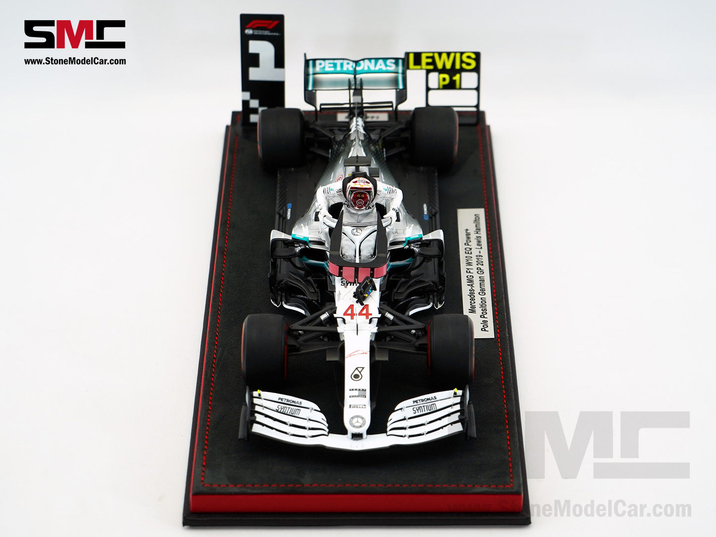 Mercedes AMG F1 W10 #44 Lewis Hamilton German GP 2019 World Champion 1:18 Spark Figure Edition