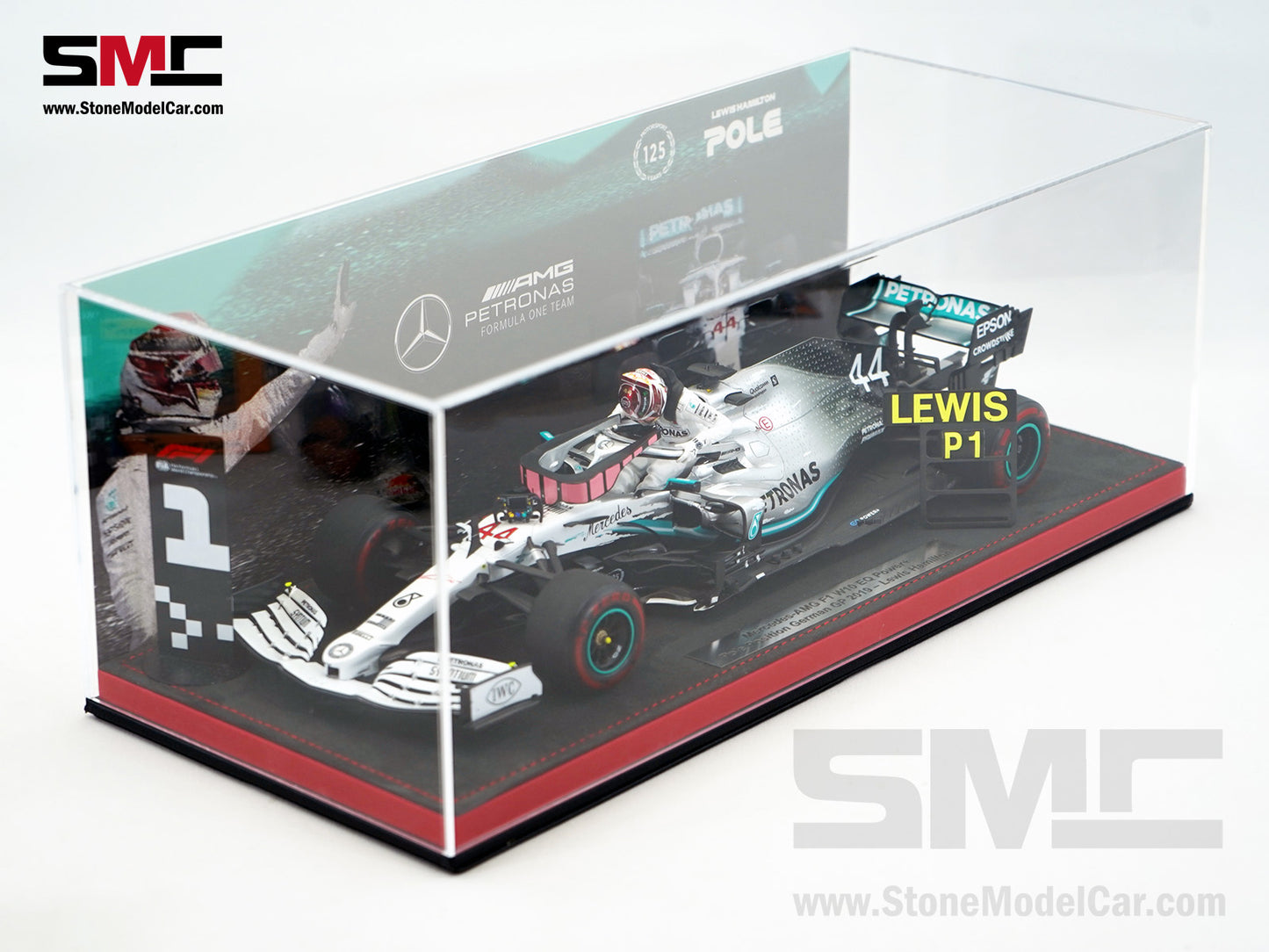 Mercedes AMG F1 W10 #44 Lewis Hamilton German GP 2019 World Champion 1:18 Spark Figure Edition