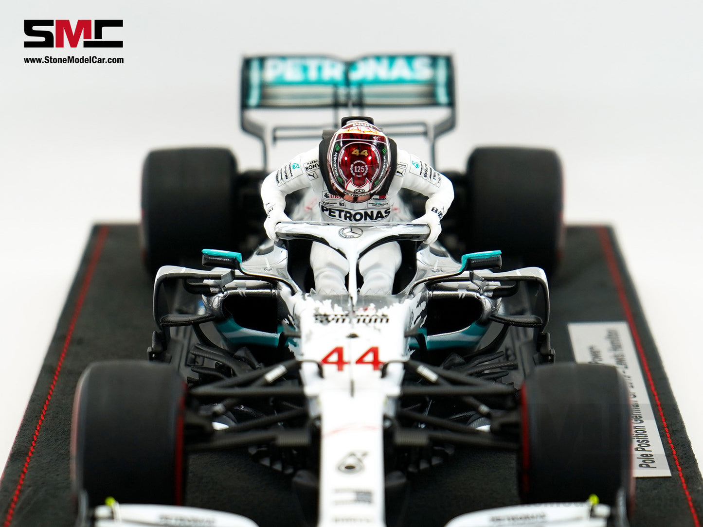 Mercedes AMG F1 W10 #44 Lewis Hamilton German GP 2019 World Champion 1:18 Spark Figure Edition