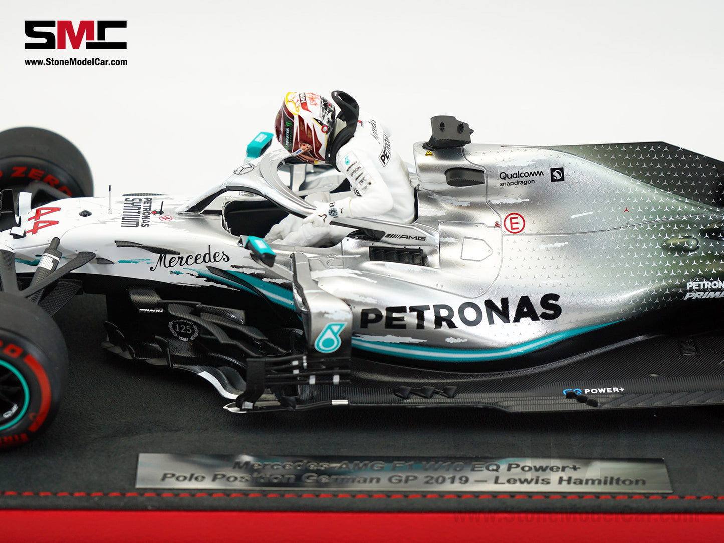 Mercedes AMG F1 W10 #44 Lewis Hamilton German GP 2019 World Champion 1:18 Spark Figure Edition