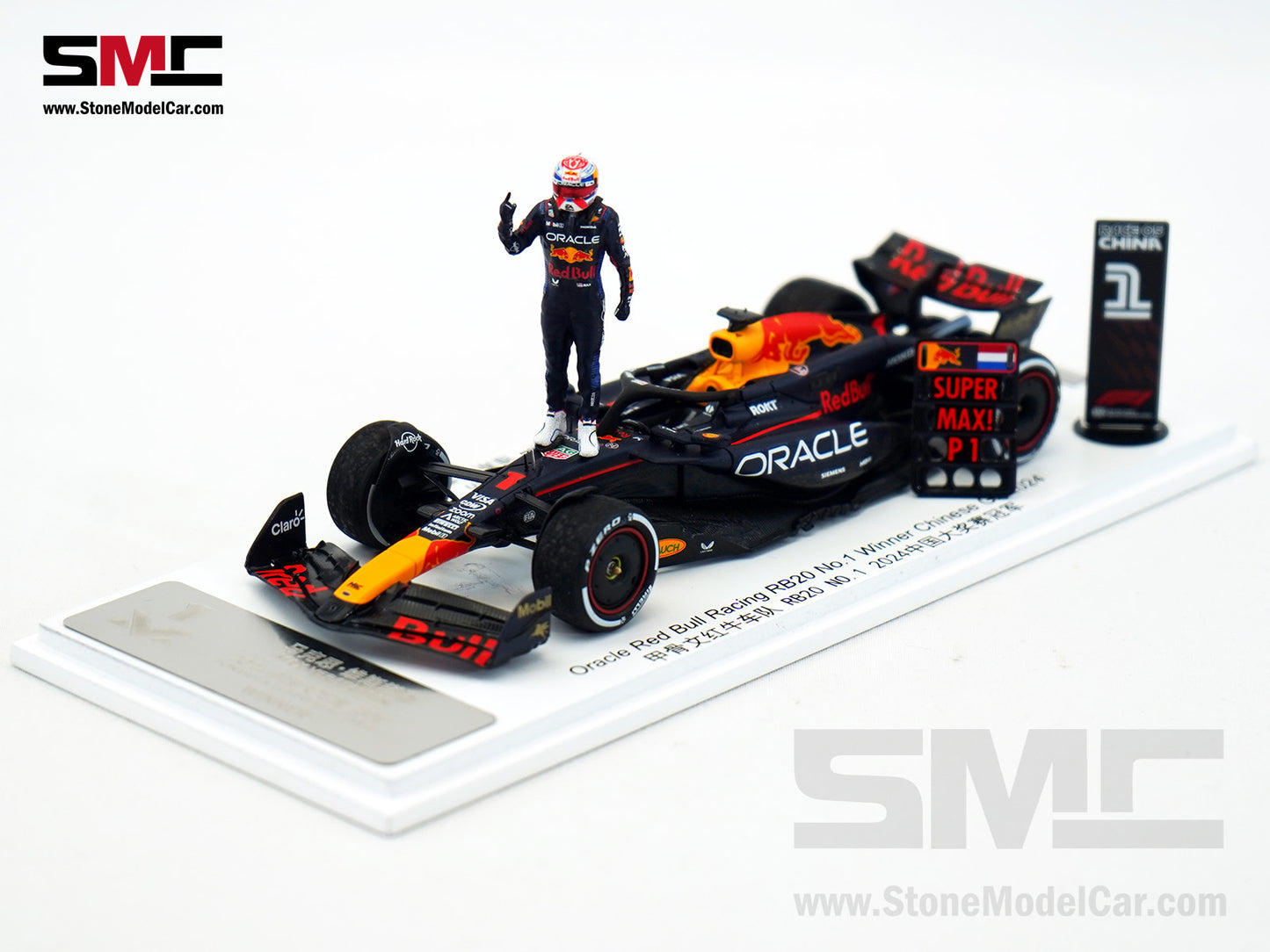 Red Bull F1 RB20 #1 Max Verstappen Chinese GP Winner 2024 World Champion 1:43 Spark Special