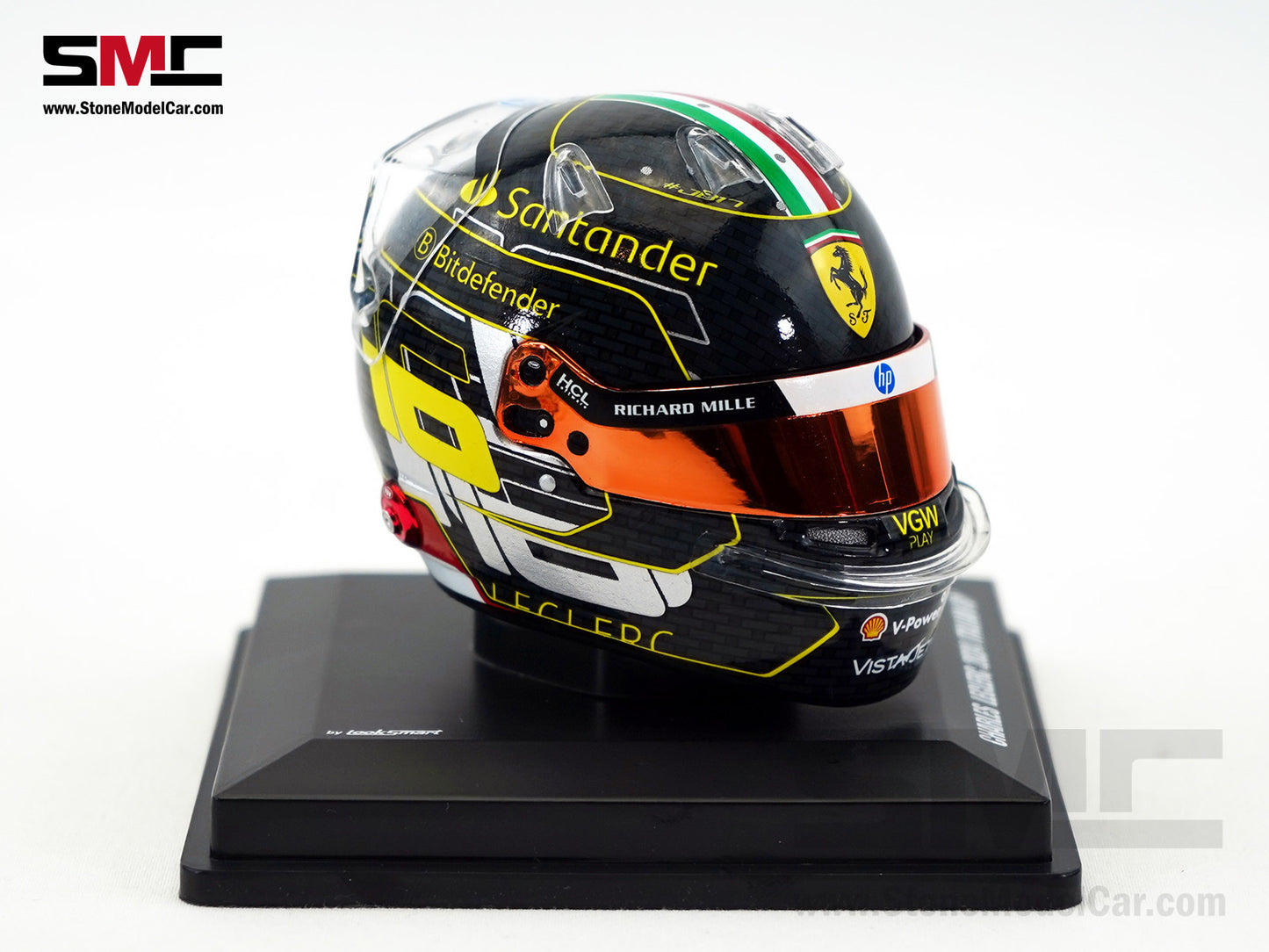Ferrari F1 SF-24 #16 Charles Leclerc Winner Italy Monza GP 2024 Looksmart 1:5 Helmet