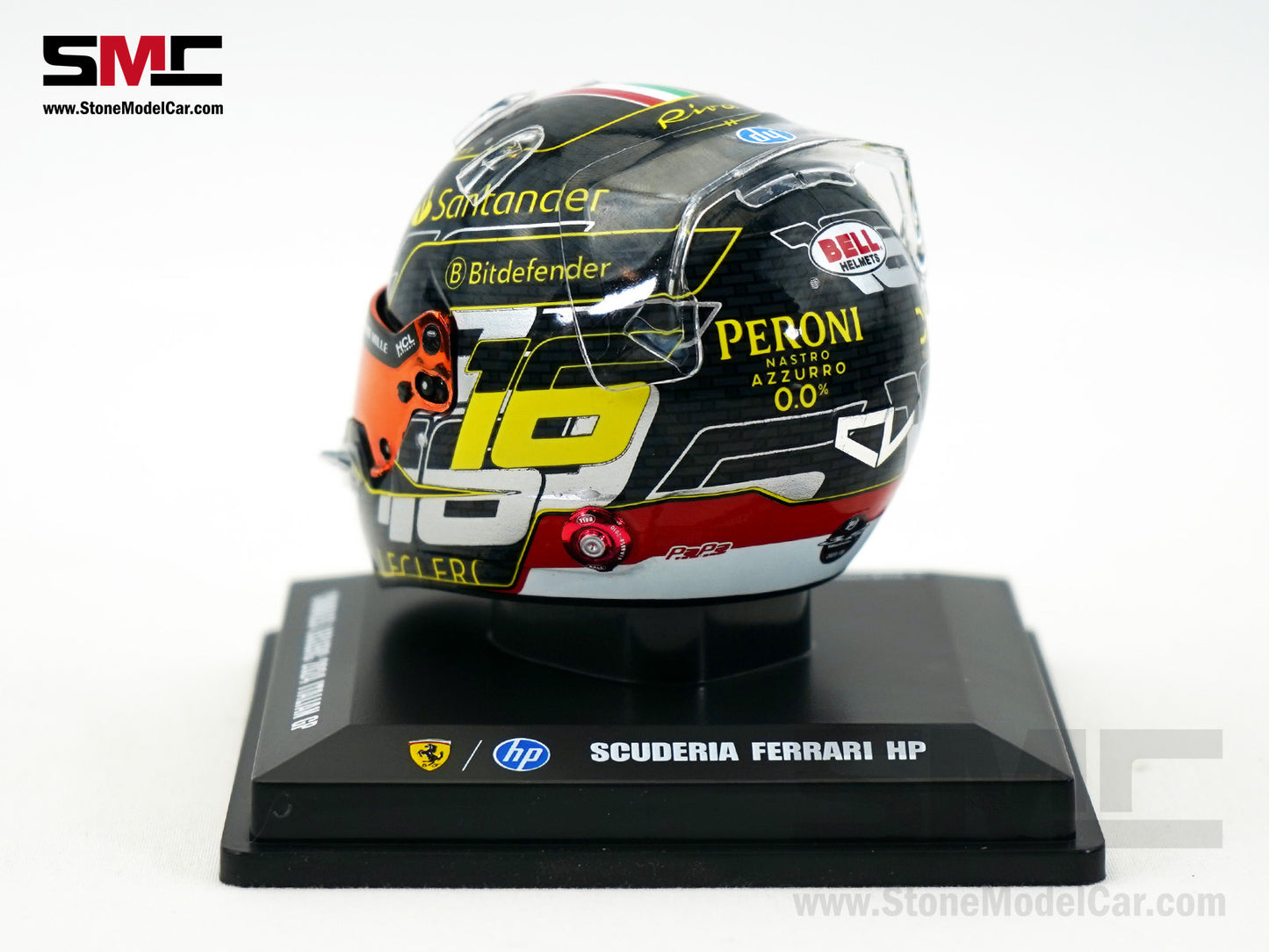 Ferrari F1 SF-24 #16 Charles Leclerc Winner Italy Monza GP 2024 Looksmart 1:5 Helmet