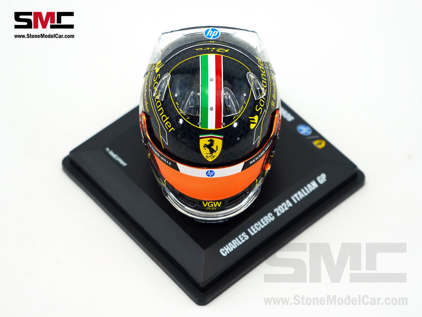 Ferrari F1 SF-24 #16 Charles Leclerc Winner Italy Monza GP 2024 Looksmart 1:5 Helmet