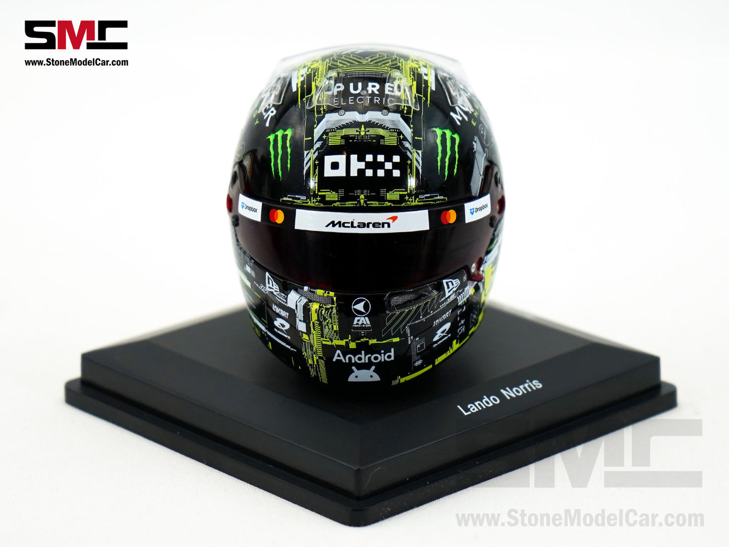 McLaren F1 MCL39 #4 Lando Norris Pre-Season Testing 2025 Special Livery Spark 1:5 Miniature Helmet