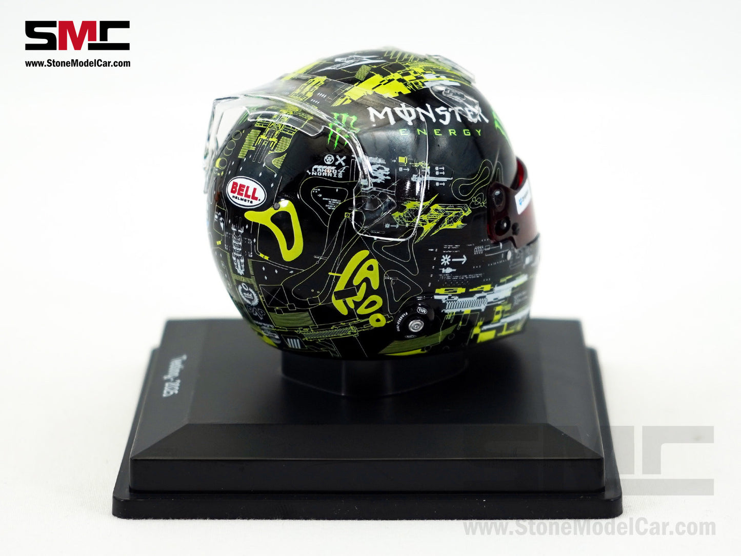 McLaren F1 MCL39 #4 Lando Norris Pre-Season Testing 2025 Special Livery Spark 1:5 Miniature Helmet