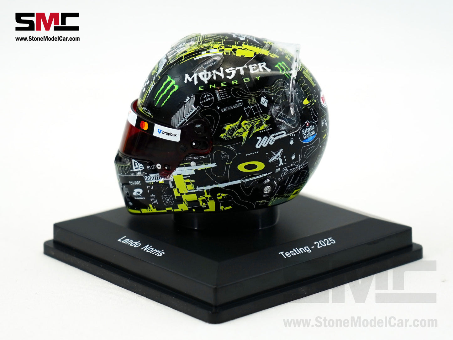 McLaren F1 MCL39 #4 Lando Norris Pre-Season Testing 2025 Special Livery Spark 1:5 Miniature Helmet