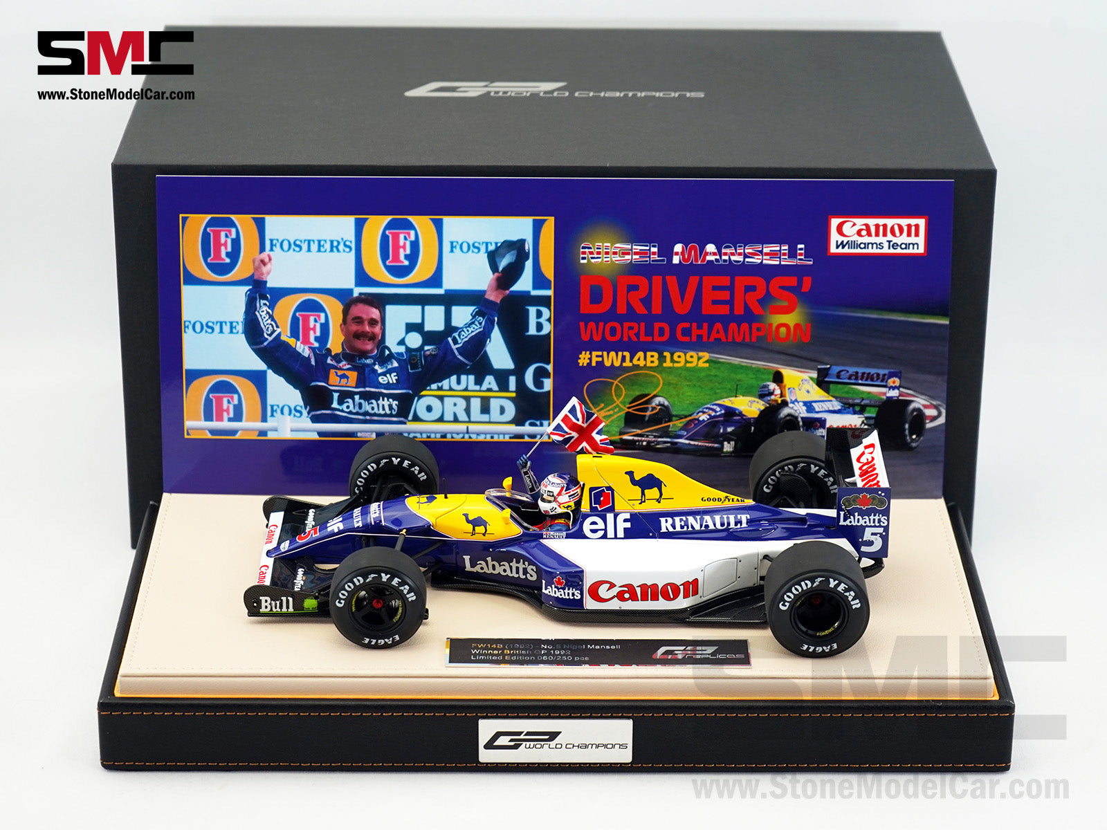 Williams F1 FW14B #5 Nigel Mansell British GP 1992 World Champion