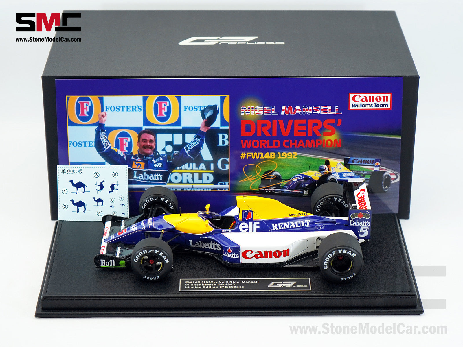 Williams F1 FW14B #5 Nigel Mansell British GP 1992 World Champion