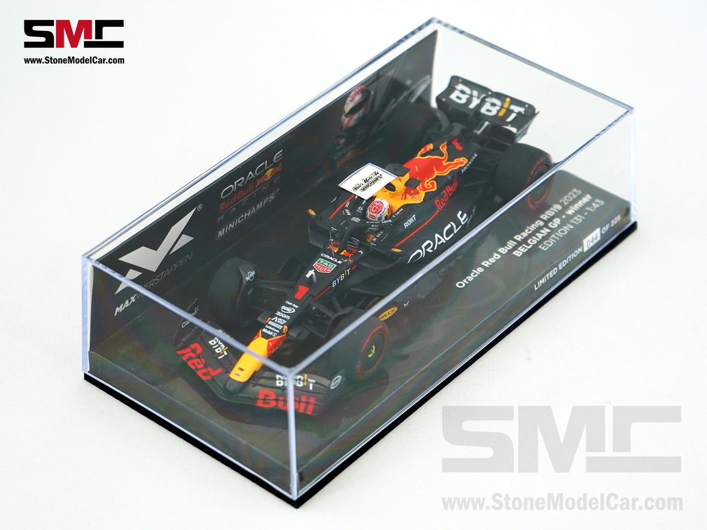 Red Bull F1 RB19 #1 Max Verstappen Winner Belgian GP 2023 World Champion 1:43 MINICHAMPS
