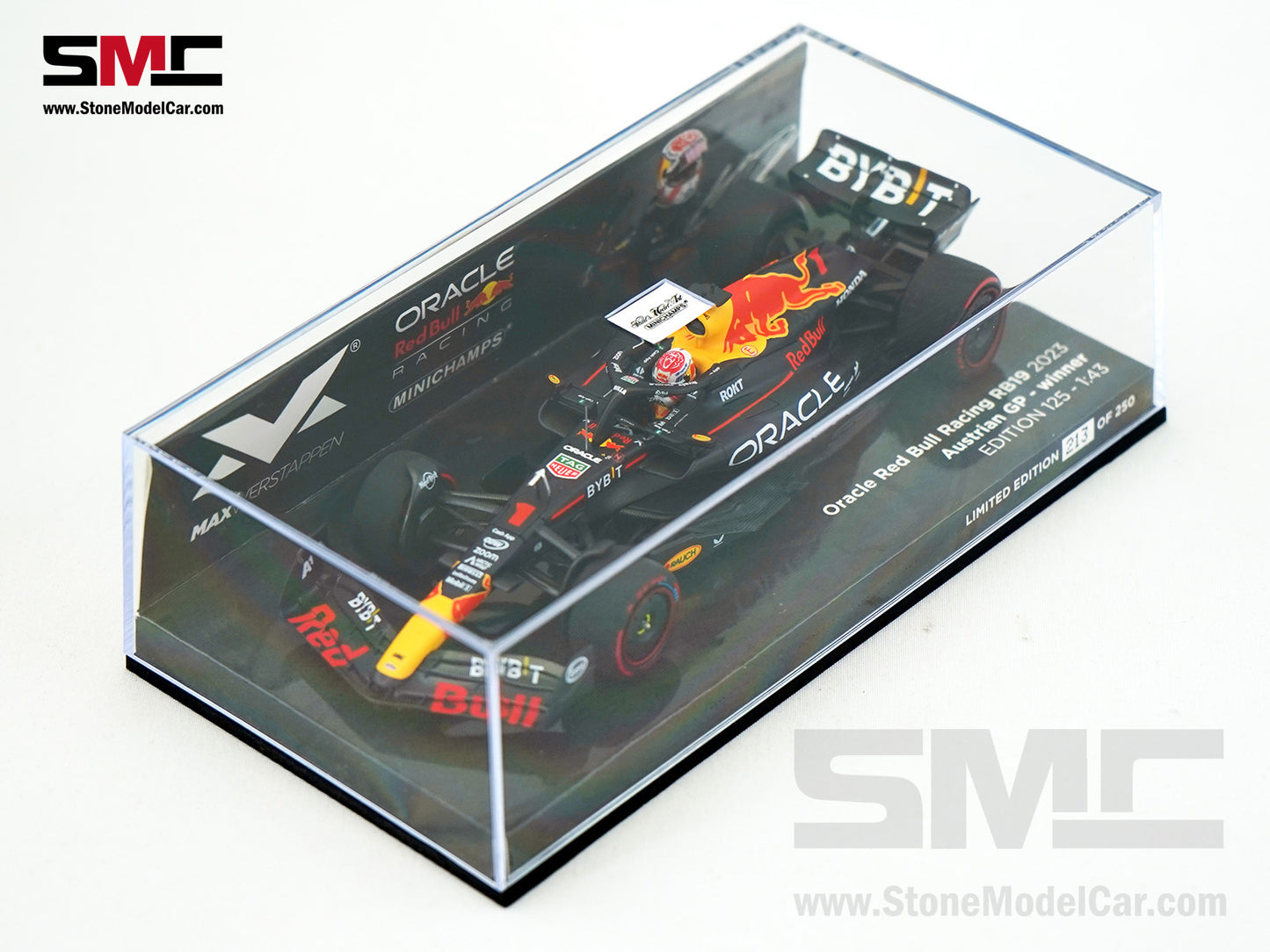 Red Bull F1 RB19 #1 Max Verstappen Winner Austrian GP 2023 World Champion 1:43 MINICHAMPS