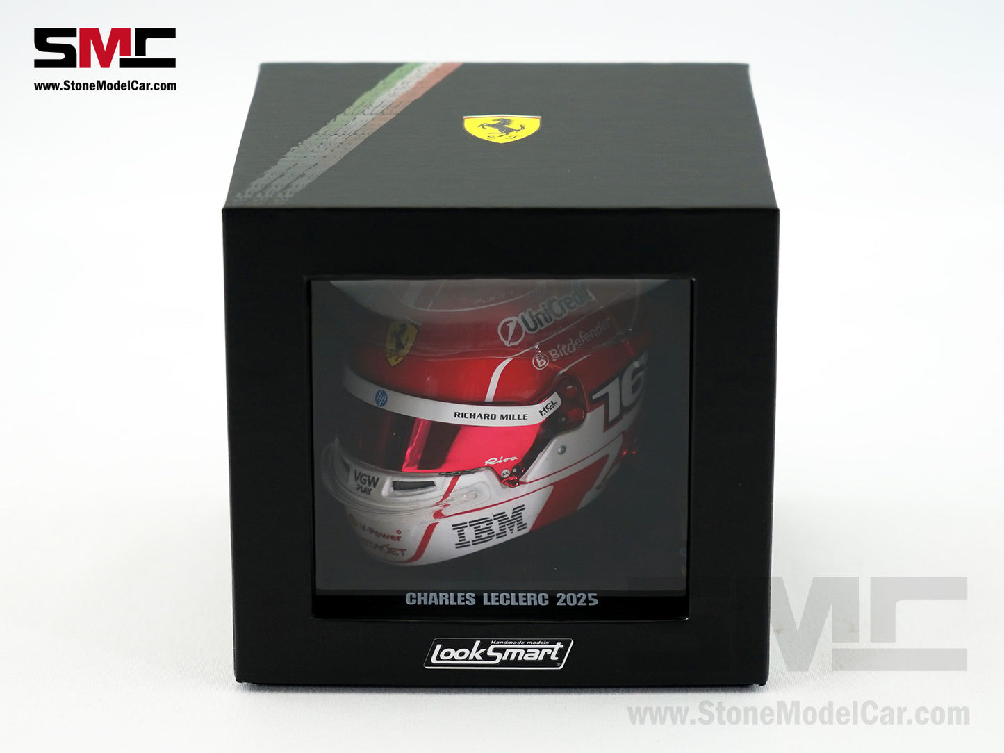 Ferrari HP F1 SF-25 #16 Charles Leclerc Season 2025 Looksamrt 1:5 BELL Helmet