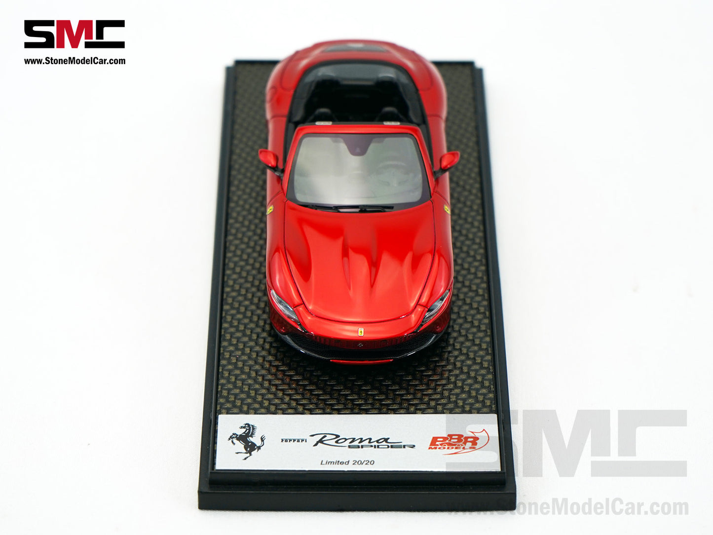 Ferrari Roma Spider Open Roof - Rosso Enzo Red Metallic BBR 1:43 BBRC282SU33