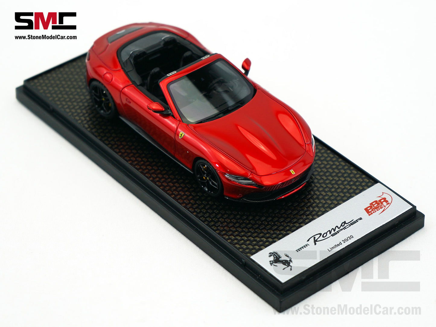 Ferrari Roma Spider Open Roof - Rosso Enzo Red Metallic BBR 1:43 BBRC282SU33