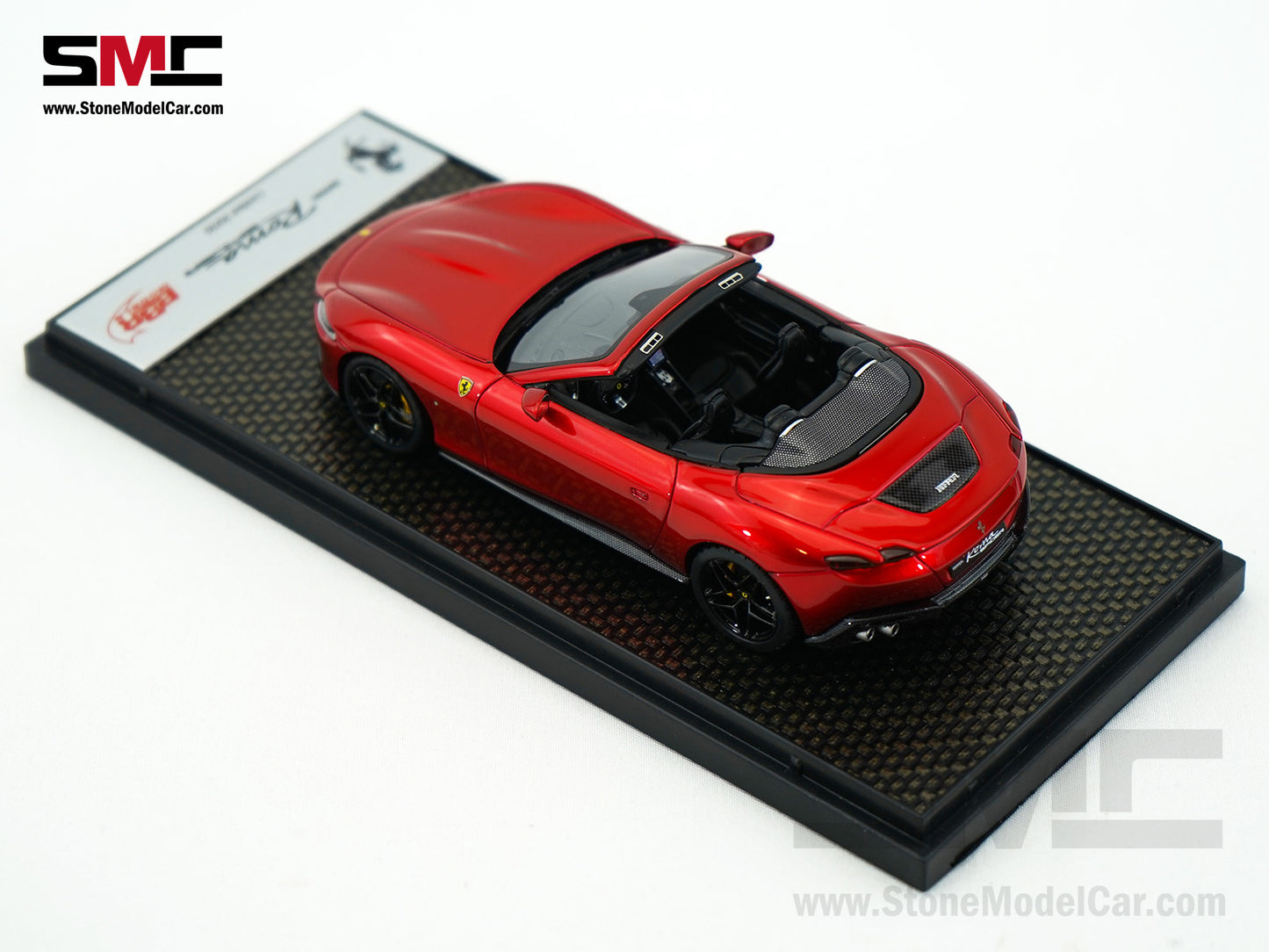 Ferrari Roma Spider Open Roof - Rosso Enzo Red Metallic BBR 1:43 BBRC282SU33