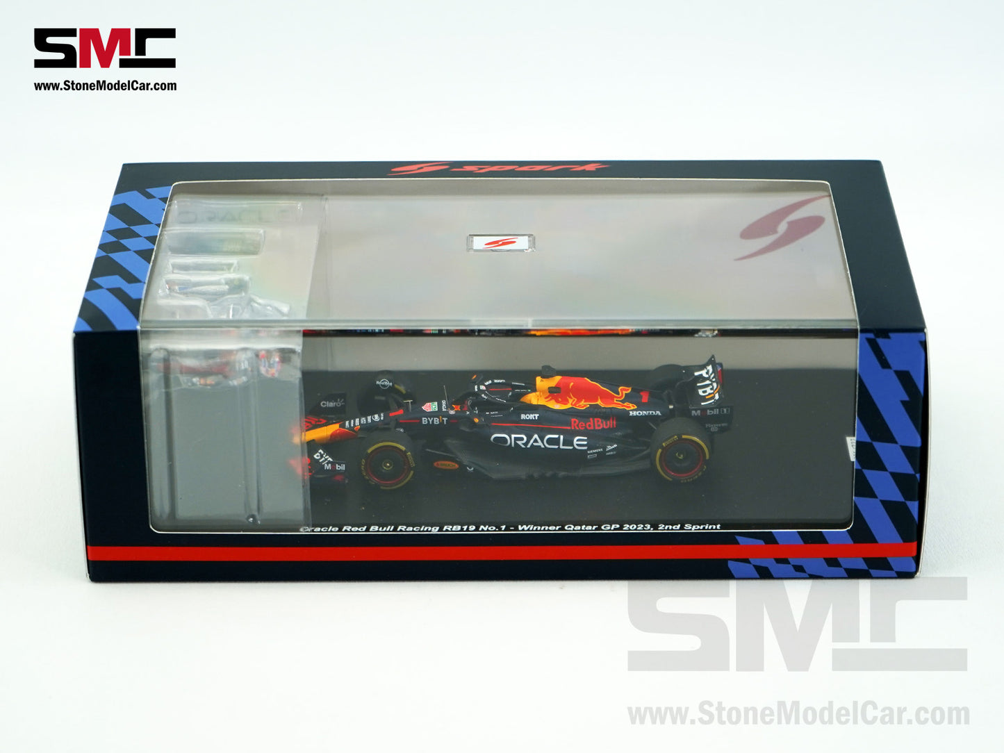 Red Bull F1 RB19 #1 Max Verstappen Winner Qatar GP 2023 World Champion Spark 1:43 Figure Special