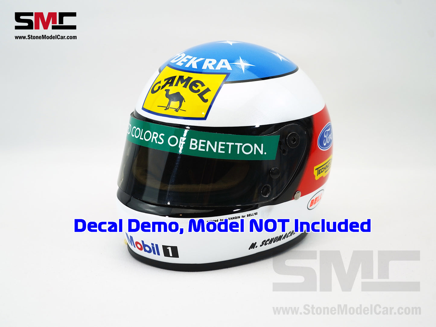 Camel Decal for Benetton Ford F1 B192 #19 Michael Schumacher Belgian GP Spa 1992 1st Creer Win 1:2 Helmet