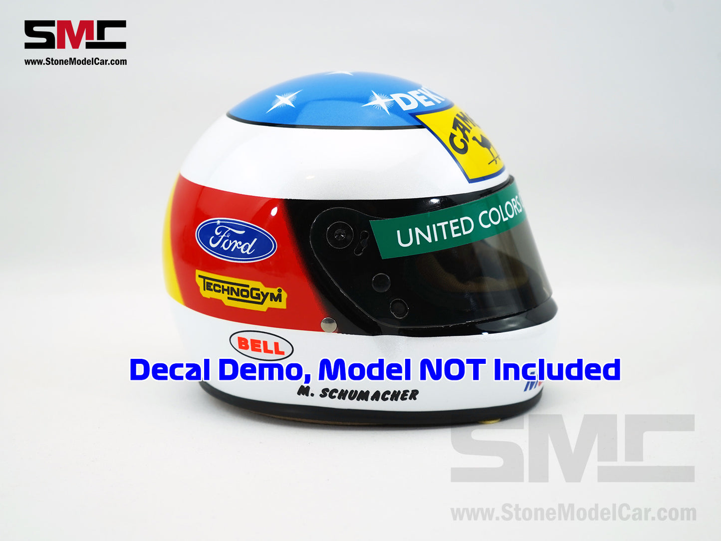 Camel Decal for Benetton Ford F1 B192 #19 Michael Schumacher Belgian GP Spa 1992 1st Creer Win 1:2 Helmet