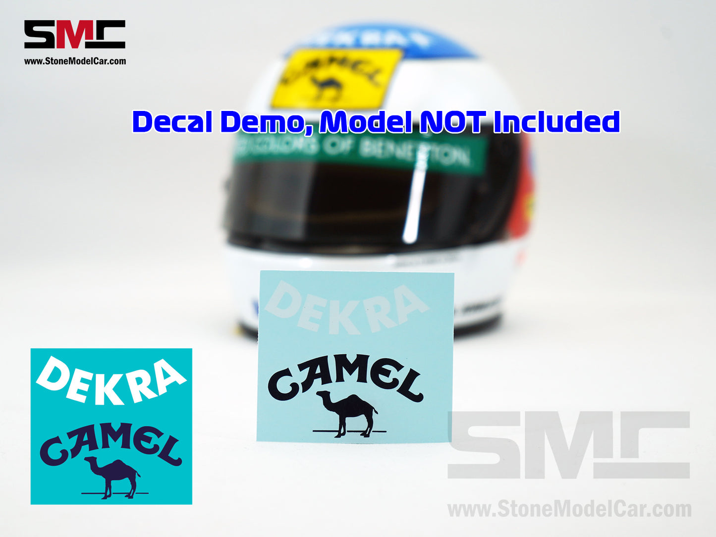 Camel Decal for Benetton Ford F1 B192 #19 Michael Schumacher Belgian GP Spa 1992 1st Creer Win 1:2 Helmet
