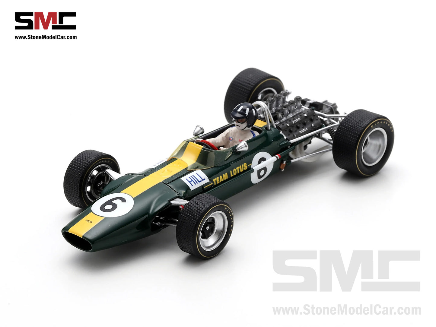 Lotus F1 Type 49 #6 Graham Hill British GP 1967 Home Race Spark 1:43 S6360