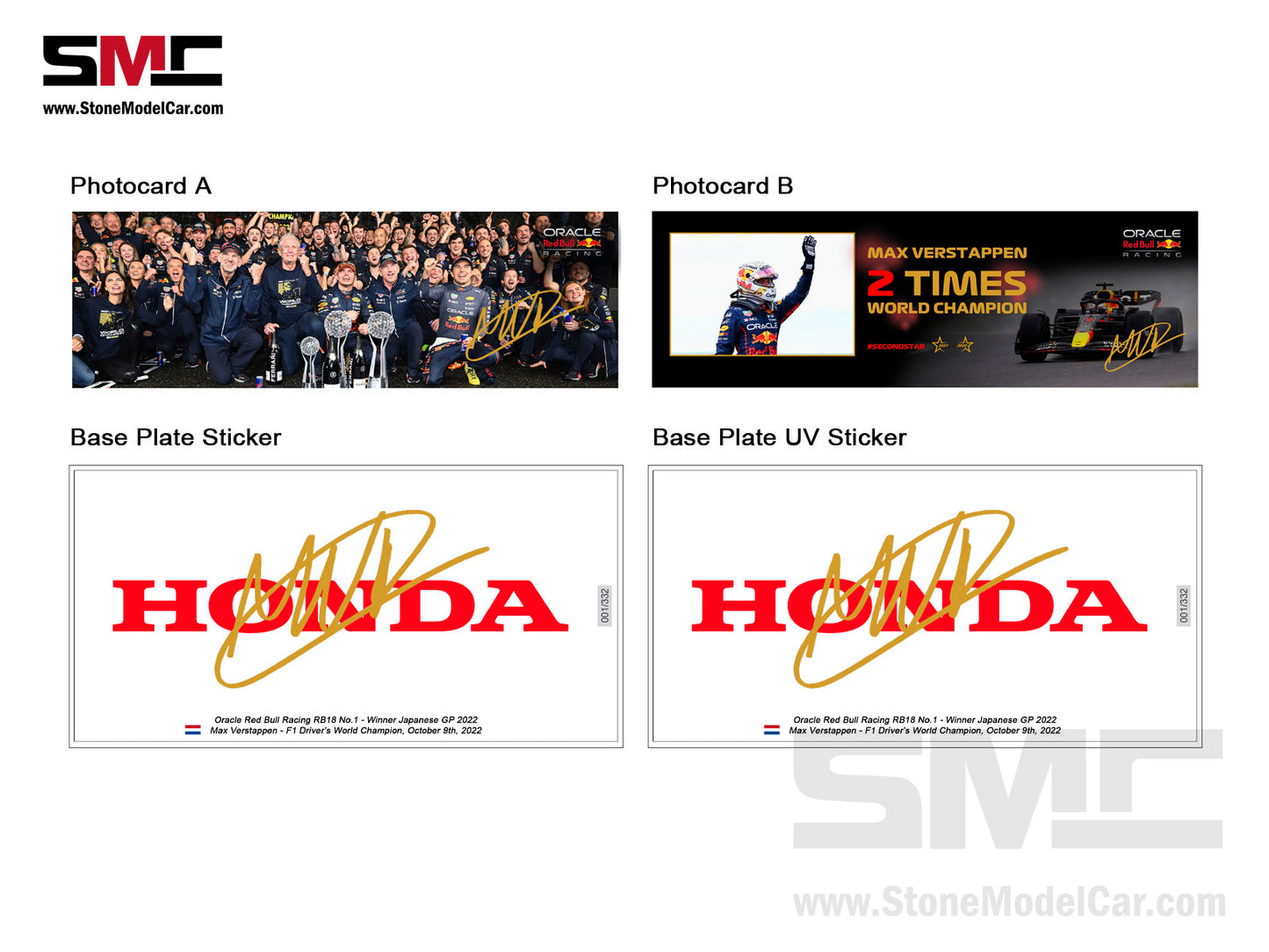 Red Bull F1 RB18 #1 Max Verstappen Japan GP Winner 2022 World Champion Spark 1:43 Figure Special