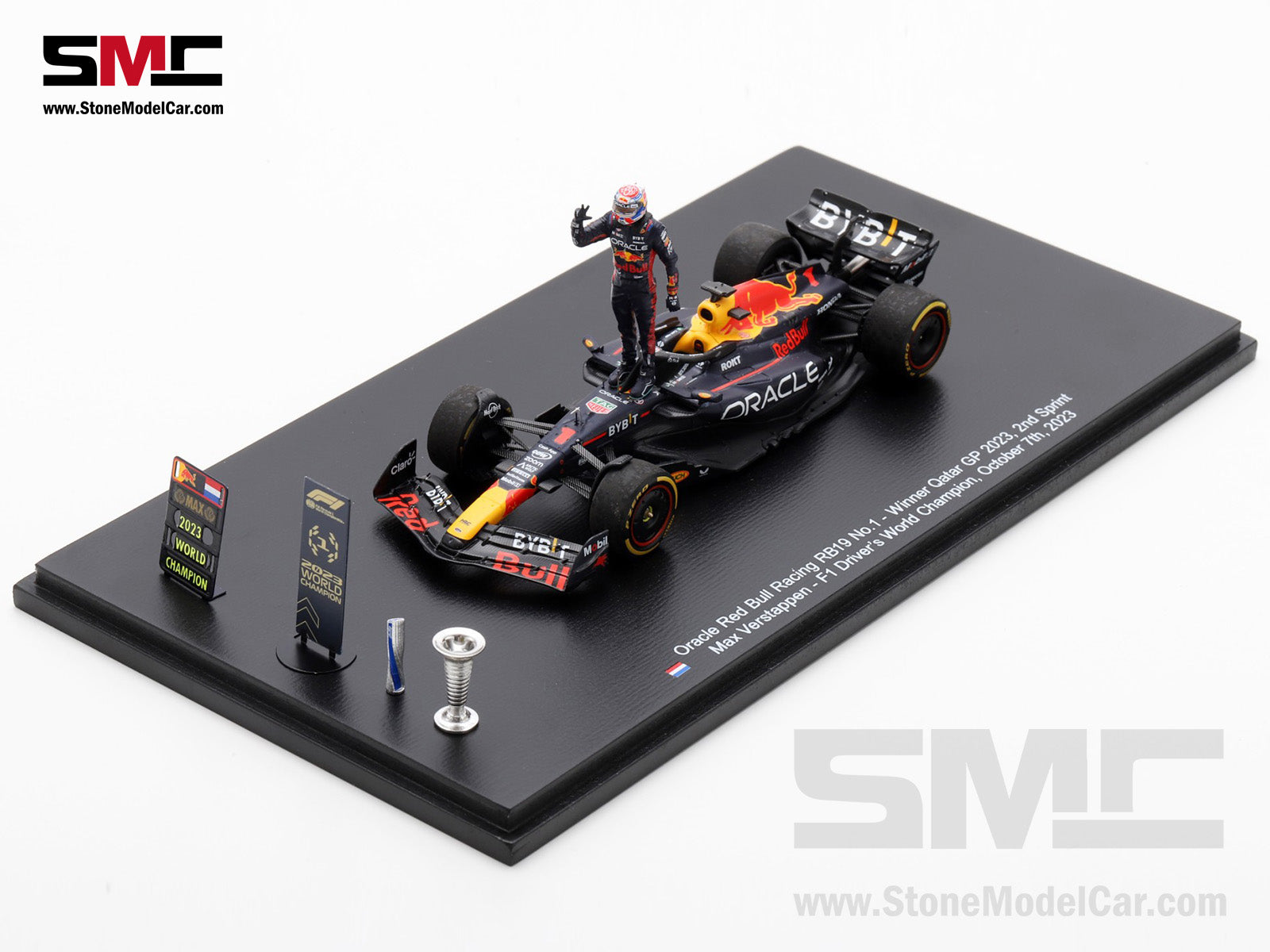スパーク 1/43 レッドブル RB19 フェルスタッペン2023 カタールWC Pre-Order] Red Bull F1 RB19 #1 Max Verstappen Winner Qatar