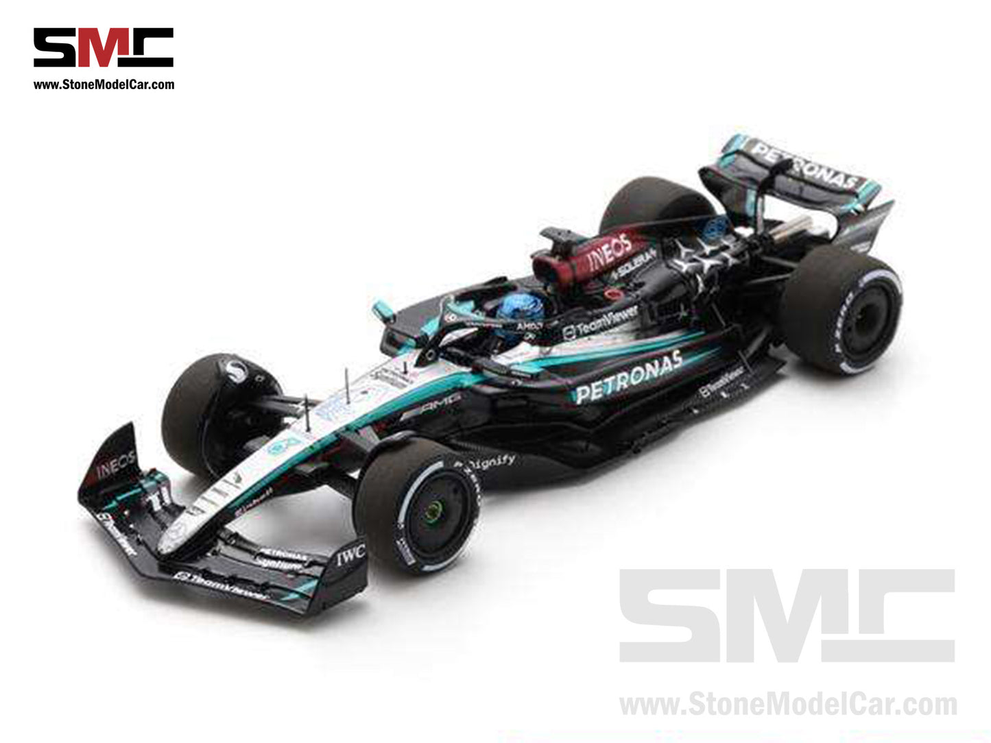 Mercedes F1 W15 E Performance #63 George Russell Las Vegas GP Winner 2024 Spark 1:43 S9545