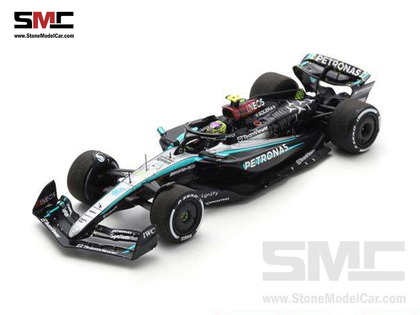 Mercedes F1 W15 #44 7x World Champion Lewis Hamilton Las Vegas GP 2024 Podium 1:43 Spark S9546