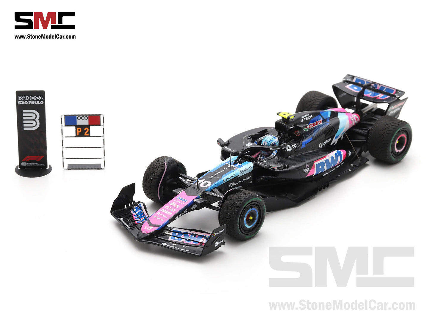 Alpine Renault F1 A524 #10 Pierre Gasly 3rd Brazil GP 2024 Special Livery Spark 1:43 S9552