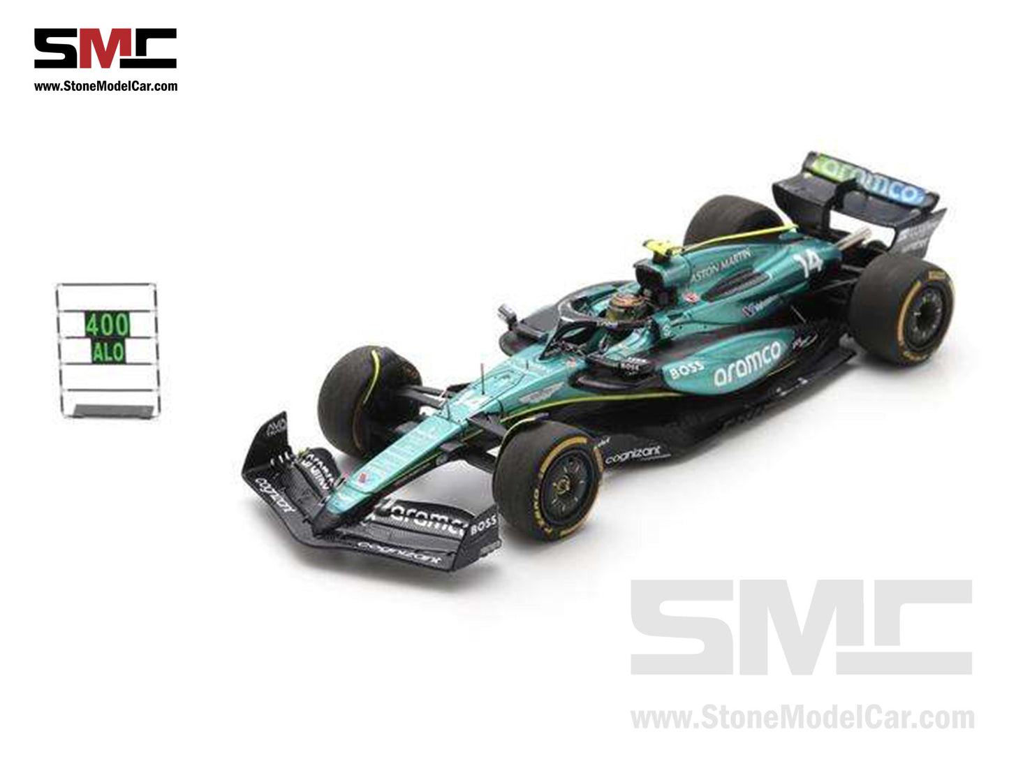 Aston Martin F1 AMR24 #14 Fernando Alonso Mexico 2024 400th GP Spark 1:43 S9553